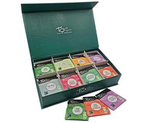 Touch Organic - Coffret Dégustation de Thés Bio | 8 Variétés & 80 Sachets | Collection Premium avec Thés verts, blanc et parfumés | Coffret cadeau