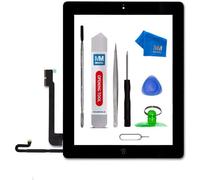 Touch Screen Compatible With Ipad 4 (Black) 9.7 Inch 2012 With Pre-Assembled Digitizer And Tool Kit Included.[D287]