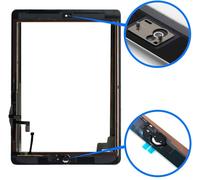 Touch Screen Compatible with iPad Air (Black) 9.7 Inch 2013 with Pre-Assembled Digitizer and Tool Kit Included.[D68]