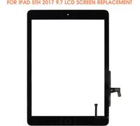 Touch Screen Digitizer for iPad 9.7 2017 5th Generation A1822 A1823-for iPad5 Touch Screen Replacement Glass with Home Button Black (Not LCD).[D136]