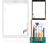 Touch Screen Digitizer Replacement for iPad Air 1 1st Generation,for iPad 5 A1474 A1475 A1476 with Tempered Glass + Tools (Not LCD,with Home Button) (White).[D127]