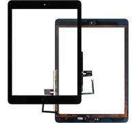 Touch Screen For Ipad 6 2018 9.7 Inch A1893 A1954 With Home Button,Glass Panel With Tempered Film,Repair Kit (No Lcd Screen,Black)