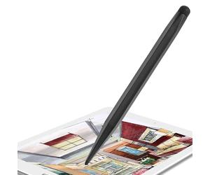 Touch Screen Pen Phone, Double Tips Sensitivity Screens Pen, Precision High Sensitive Touchscreen for Cellscreens Business Offices Drawing Note Taking, Black, 15.6x1x1cm