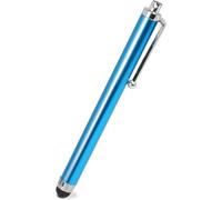 Touch Screen Stylus Pen Light Blue Touch Pen Compatible with Smartphones, Tablets, Monitors, Universal Metal Capacitive Pointer, Rubber Tip, Scratch Resistant