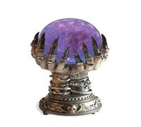 Touch Sensitive Magic Plasma Ball, USB Powered Multiple Style (Hand) | Gothic Statue Base Lightning Orb, for Halloween Table Decoration