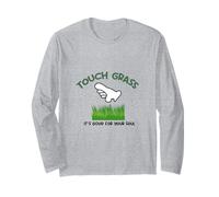 Touch Some Grass, C'est Bon pour Votre âme Touch Grass Meme Manche Longue