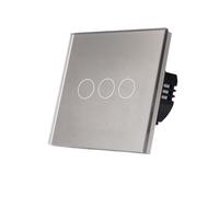 Touch Switch 1/2/3/4 Gang Light Switch 600W Need Neutral Wire Support(WiFi 3Gang Grey)