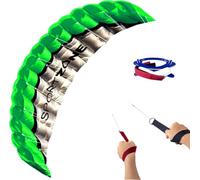Touch the sky Cerf-volant acrobatique double ligne de 254 cm | Cerf-volant de parachute pour enfants et adultes | Cerf-volant électrique pour la plage, l'été et le vol à l'extérieur | Cordons de