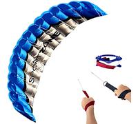 Touch the sky Cerf-volant acrobatique double ligne de 254 cm | Cerf-volant de parachute pour enfants et adultes | Cerf-volant électrique pour la plage, l'été et le vol à l'extérieur | Cordons de