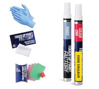 Touch Up Paint Factory - Kit stylo de réparation de rayures, peinture automobile mélangée selon le code couleur pour tous les modèles - Correspondance exacte garantie - Version Pro (grand format)