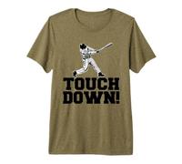 Touchdown Baseball Touchdown Sarcastique Amusant T-Shirt Haut de Gamme