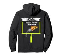 Touchdown Chow Down Football Amusant Pizza Lover Party Graphic Sweat à Capuche