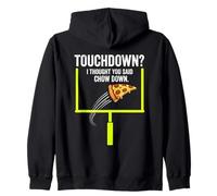 Touchdown Chow Down Football Amusant Pizza Lover Party Graphic Sweat à Capuche