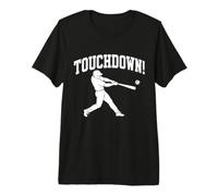 Touchdown Jeu de Mots Amusant pour Joueur de Baseball T-Shirt Haut de Gamme
