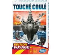 Hasbro Gaming Touché Coulé Édition Voyage - Version Compacte - Jeu de Voyage et de Stratégie pour Enfants à partir de 7 Ans et Plus - Cadeau pour la Famille - Multicolore