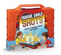 Hasbro – Jeu de société Touché-Coulé Shots – Bataille navale, Jeu de stratégie – Version française