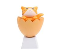 Touche Décorative Chat Orange Pbt pour Clavier Mécanique Profil R4 | Remplacement pour Clavier Pc, Usage Jeu et Travail, Prise Confortable, Style Adorable