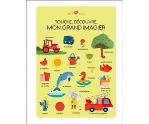 Touche, découvre, Mon grand imagier - Pauline Caudrillier - Fleurus - cartonné - Document jeunesse