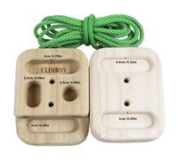 Touche D'escalade Portable - Planche À Suspendre Pour L'escalade, 1 Paire De Planches D'entraînement En Bois, Touche D'escalade Antidérapante Et Légère | Station De Traction Suspendue, Entraîneur Rock