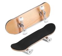 Touche en alliage de bois d'érable - Mini skateboard - Avec boîte - Pour enfants - Blanc