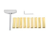 Touche Fret Press Caul Insert avec Outil de Compression & Clé Luthier Outils pour Basse Electrique Guitare Acoustique/Electrique