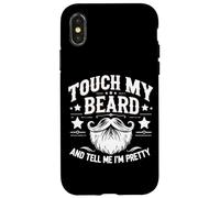 Touche ma Barbe et dis-Moi Que Je suis Jolie - Funny Beard Coque pour iPhone X/XS