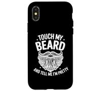 Touche ma Barbe et dis-Moi Que Je suis Jolie - Funny Beard Coque pour iPhone X/XS