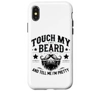 Touche ma Barbe et dis-Moi Que Je suis Jolie - Funny Beard Coque pour iPhone X/XS