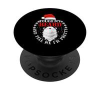 Touche ma Barbe et dis-Moi Que Je suis Le Joli Père Noël PopSockets PopGrip Adhésif