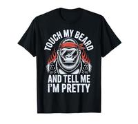 Touche ma barbe et dis-moi que je suis un joli singe rétro T-Shirt