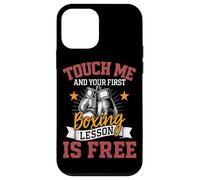 Touche-Moi et ta première leçon de Boxe est Free Boxer Fighter Coque pour iPhone 12 Mini