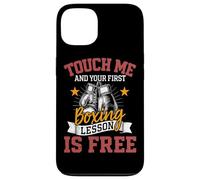 Touche-Moi et ta première leçon de Boxe est Free Boxer Fighter Coque pour iPhone 13