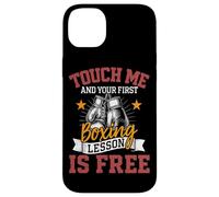 Touche-Moi et ta première leçon de Boxe est Free Boxer Fighter Coque pour iPhone 14 Plus