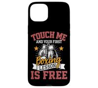 Touche-Moi et ta première leçon de Boxe est Free Boxer Fighter Coque pour iPhone 15 Plus
