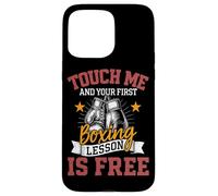 Touche-Moi et ta première leçon de Boxe est Free Boxer Fighter Coque pour iPhone 15 Pro Max