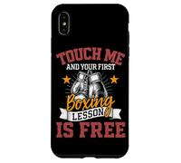 Touche-Moi et ta première leçon de Boxe est Free Boxer Fighter Coque pour iPhone XS Max