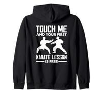 Touche-Moi et ta première leçon de karaté est Gratuite Funny Fighter Sweat à Capuche