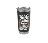 Touche mon café, je vais le boire Skull Gobelet isotherme en acier inoxydable double paroi