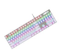 Touche ronde joues faites à la main pièces durables accessoires externes type écrivain rétro-éclairage maison école jeu Internet bar blanc