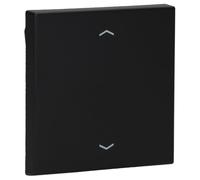 Touche simple volet LS, noir mat (référence : JUNG LS990PSWM)