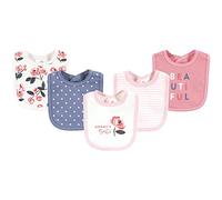 Touched by Nature Bavoir uni pour bébé en coton bio, Fleurs de chewing-gum, Taille unique