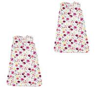 Touched by Nature Gigoteuse bébé unisexe en coton bio, Botanical Lot de 2, 6-12 mois