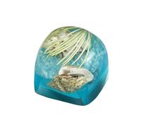 Touches artisanales avec motif sous-marin AndCreature pour commutateurs MX, claviers mécaniques, touches en résine faites à la main pour claviers