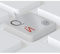 Touches Autocollantes Clavier Russe, Avec Film Transparent Et Vernis De Protection - Pour Pc (11 X 13 Mm), Macbooks & Laptops (14 X 14 Mm) 11 X 13Mm (Für Pc) Rouge