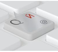 Touches Autocollantes Clavier Russe, Avec Film Transparent Et Vernis De Protection - Pour Pc (11 X 13 Mm), Macbooks & Laptops (14 X 14 Mm) 14X14Mm (Für Mac Und Laptop) Rouge