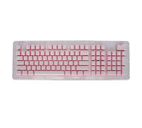 Touches de Clavier 110 Touches, Touches OEM en PBT de Hauteur Standard avec Un Design résistant à l’Usure par étape FOS, Remplacement Ergonomique pour Clavier mécanique, Accessoire (Lettrage Rose