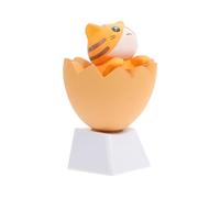 Touches de Clavier Mécanique Chat Orange en Pbt, Accessoire Mignon | Installation Facile, Toucher Confortable, Stabilité Fiable, pour Travail et Jeu sur Clavier Mécanique