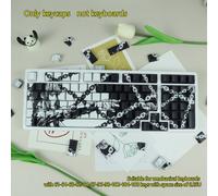 Touches de clavier mécanique d'origine CHERRY avec caractères transparents sur les côtés. Fabriquées en chaîne Maki-Ma et en matériau PBT, avec des touches à transfert de chaleur sur les cinq côtés. C