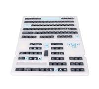 Touches de Clavier Mécaniques, Matériau PBT à 128 Touches Design Ergonomique Touches Anglaises pour Clavier Accessoires pour Cadeau pour Clavier Universel (Comètes)