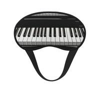 Touches de piano imprimées en noir et blanc,Masques de sommeil occultants, cache-yeux couvrants, masques de sommeil anti-lumière